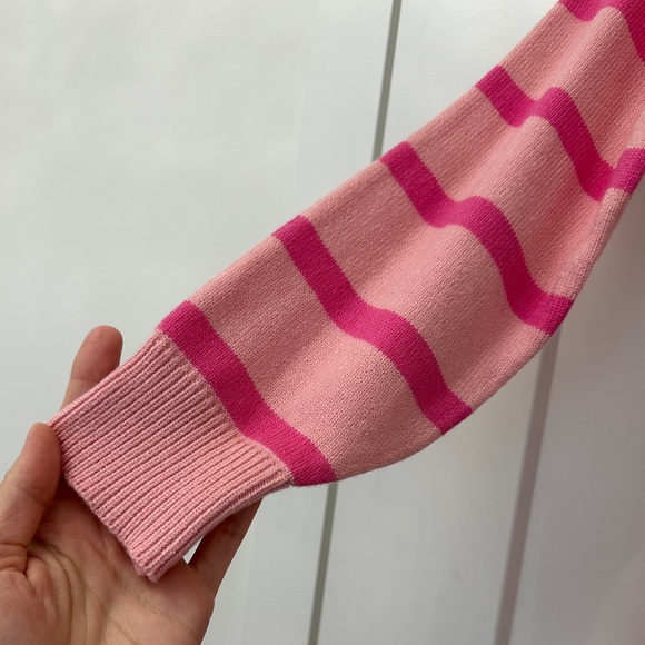 *NWT* Pink Striped Knit Dress - Picture 4 of 11